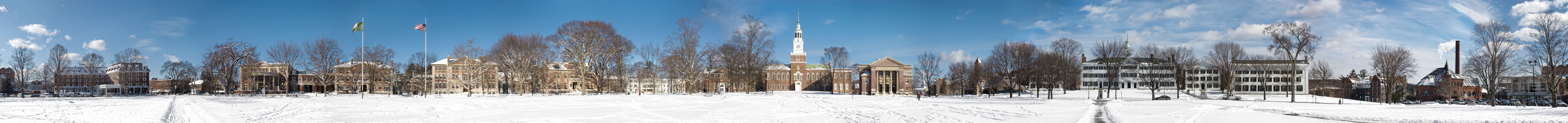 Dartmouth Pano Winter Blue Sky